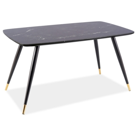 Cyril I table black/gold 140x80 Signal