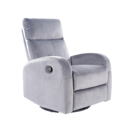 Olympus stretch armchair Velvet grey Bluvel 14 Signal