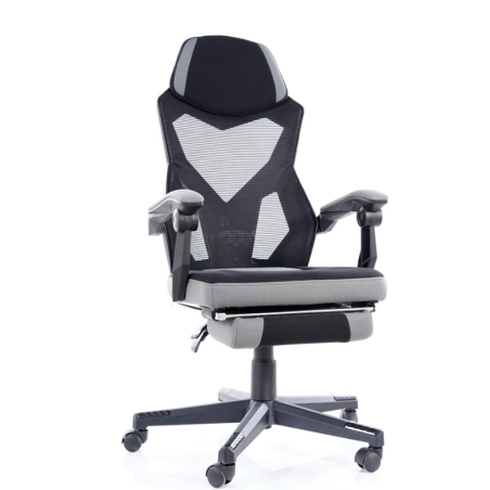 Swivel armchair Q-939 black/grey Signal