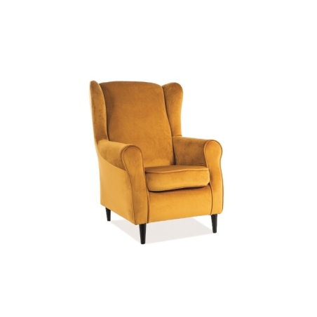 Baron Velvet Curry Bluvel 68 armchair Signal