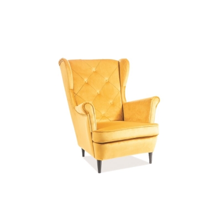 Lady Velvet Curry Bluvel 68 Signal armchair