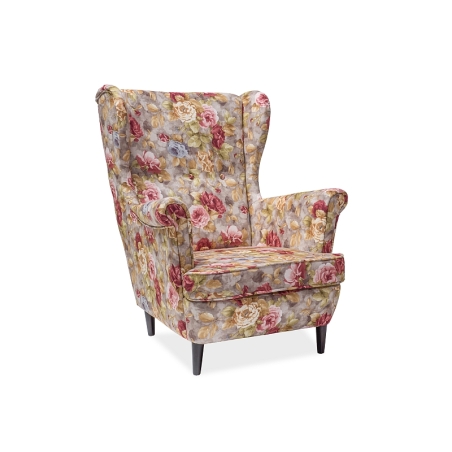 Lord Coral Wm 25 armchair (flowers) Signal
