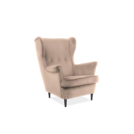 Lord Velvet Beige Bluvel 28 Signal armchair