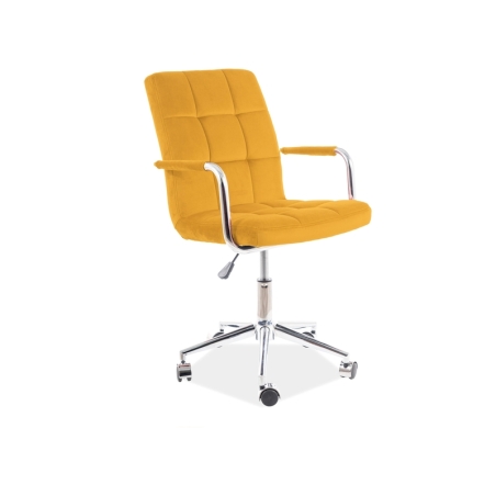 Swivel Armchair Q-022 Velvet Curry Bluvel 68 Signal