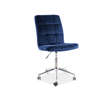 Swivel armchair Q-020 Velvet navy blue Bluvel 86 Signal