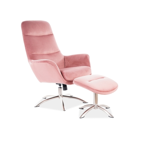 Nixon Velvet armchair antique pink Bluvel 52 Signal