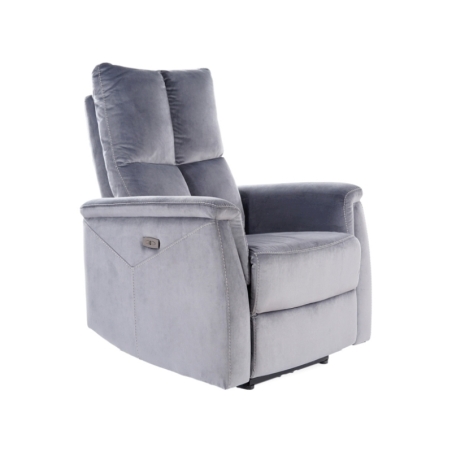 Neptun Velvet grey Bluvel 14 folding armchair Signal