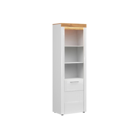 Horton 1D bookcase Black Red White