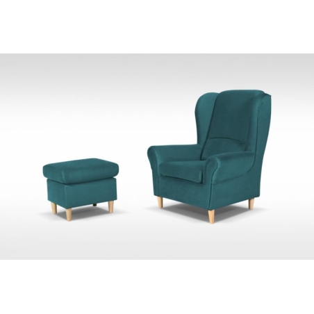 kolor - odcienie zielonego, MebloSoft Gr.3 - Royal Velvet 12, Meblosoft wybarwienie nóżek - Buk naturalny