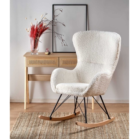 Liberto 2 armchair in bouclé fabric Halmar