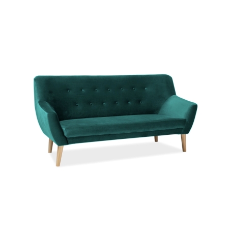 Sofa Nordic 3 Velvet green upholstery Bluvel 78 Signal