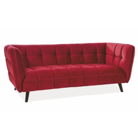 Castello 3 Velvet sofa maroon Bluvel 59 Signal