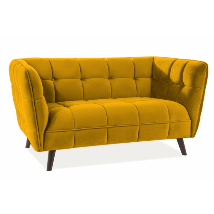 Sofa Castello 2 Velvet curry Bluvel 68 Signal