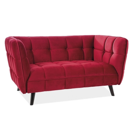 Castello 2 Velvet sofa maroon Bluvel 59 Signal
