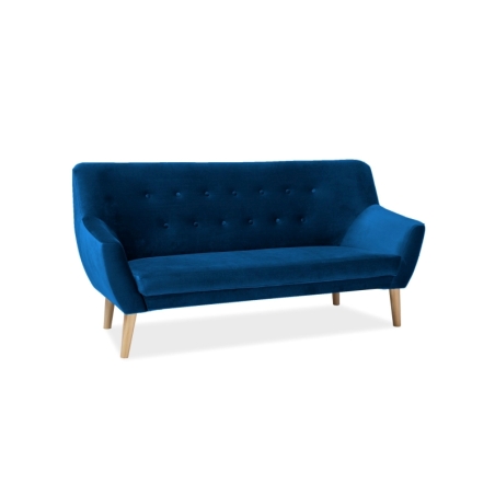 Sofa Nordic 3 Velvet navy blue upholstery Bluvel 86 Signal