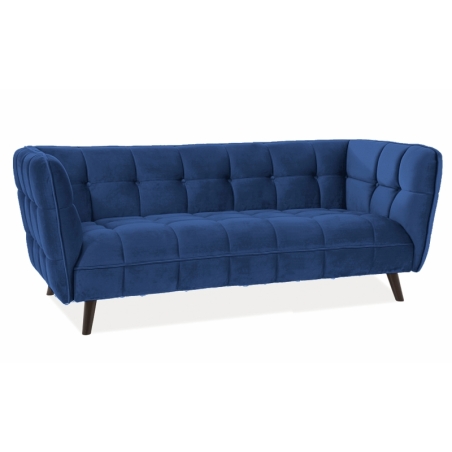 Sofa Castello 3 Velvet navy blue Bluvel 86 Signal