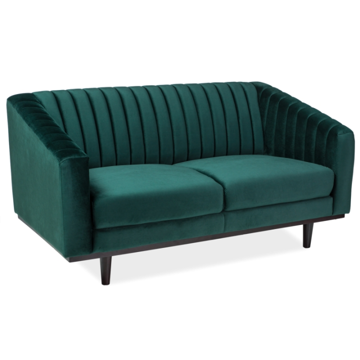 Sofa  Asprey 2 Velvet zielony Bluvel 78 Signal