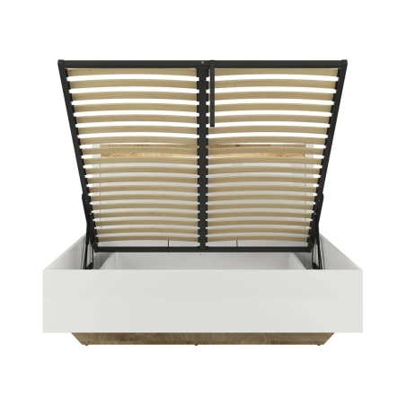 Alameda 140 bed with box Black Red White