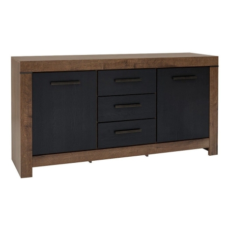 Balin chest of drawers Black Red White