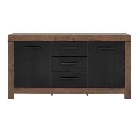 Balin chest of drawers Black Red White