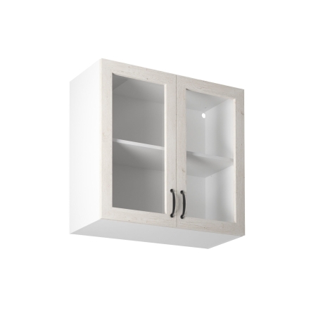 Hanging cabinet G80S two-door glass Royal Gala Furniture