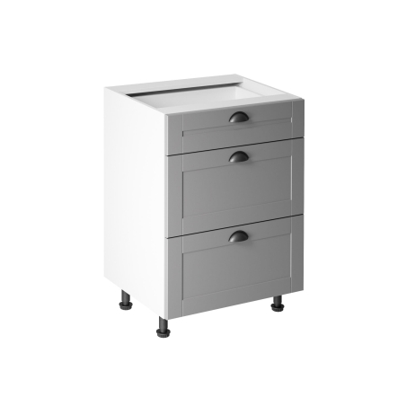 Base cabinet D60S3 with three drawers Linea Gala Meble