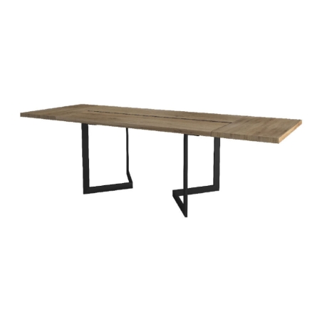 Viva I 140 table with Gintaro Mebin inserts