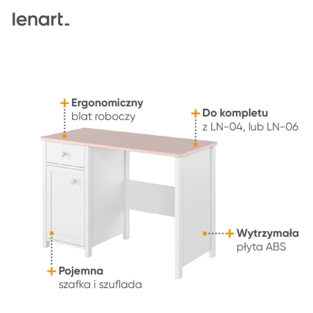 Desk 1D1S LUNA LN-03 Lenart