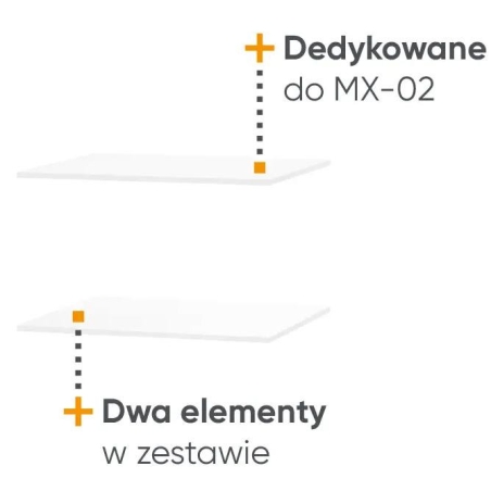 Maxi MX-12 shelves for MX-02 Lenart wardrobe