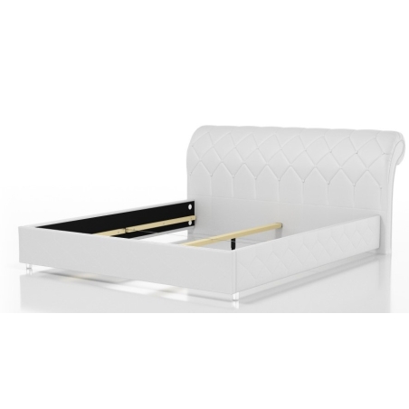 Upholstered bed with crystals 120 x 200 cm 81206 D MK Foam Kolo