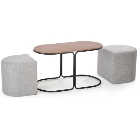 Bench with poufs Pampa Halmar