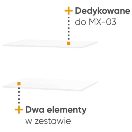Maxi MX-13 shelves for MX-03 Lenart wardrobe