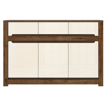 Ruso chest of drawers II Black Red White
