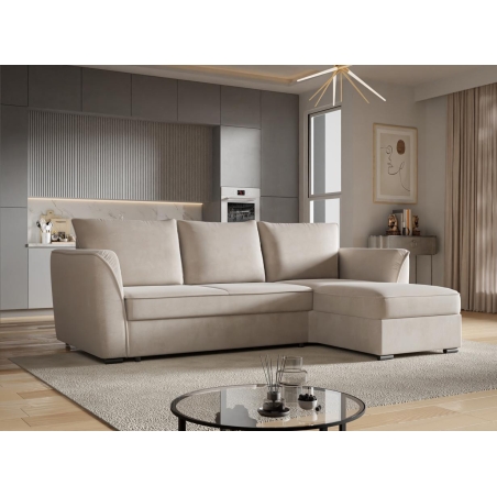 Corner side - Rights, colour - shades of beige, MebloSoft size 3 - Royal Velvet 03