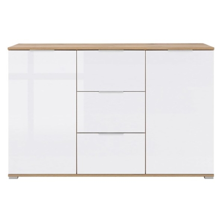 Zele chest of drawers Black Red White