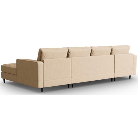 U-shaped corner sofa Santo structured fabric Milo Casa