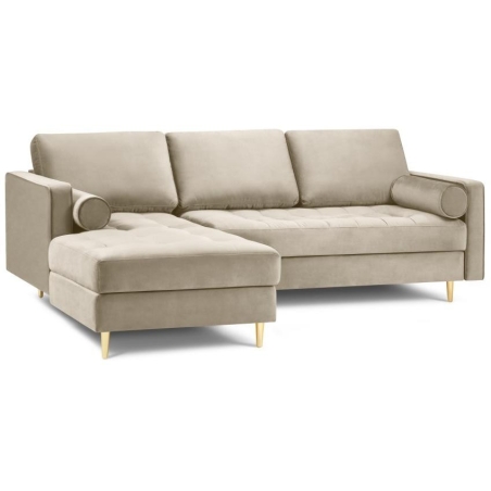 Santo corner sofa in Milo Casa velour fabric