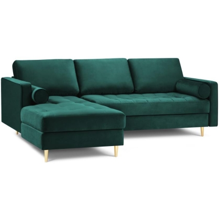 Santo corner sofa in Milo Casa velour fabric