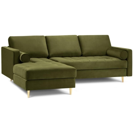 Santo corner sofa in Milo Casa velour fabric