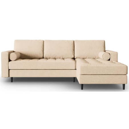 Corner side - Rights, colour - shades of beige, Milo Casa structure - Beige Mel06