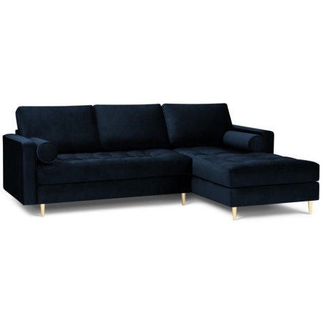 Santo corner sofa in Milo Casa velour fabric