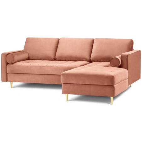 Santo corner sofa in Milo Casa velour fabric