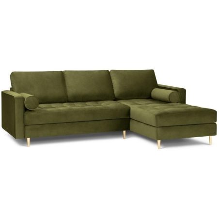 Santo corner sofa in Milo Casa velour fabric