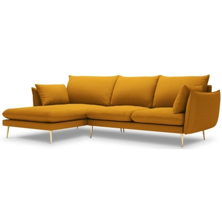 5-seater corner sofa. Elio 251/170 in textured fabric + Milo Casa