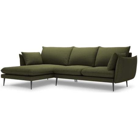 5-seater corner sofa. Elio 251/170 in textured fabric + Milo Casa