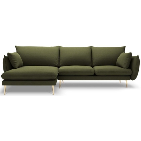 5-seater corner sofa. Elio 251/170 in textured fabric + Milo Casa
