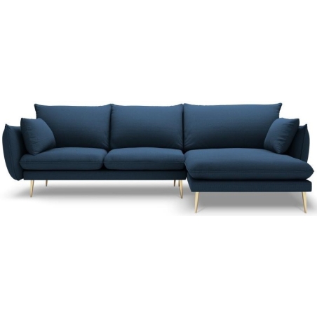 5-seater corner sofa. Elio 251/170 in textured fabric + Milo Casa