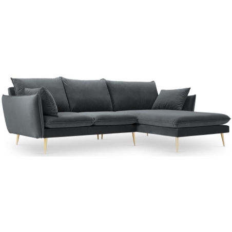 5-seater sofa bed. Elio 251/170 in velvet fabric Milo Casa