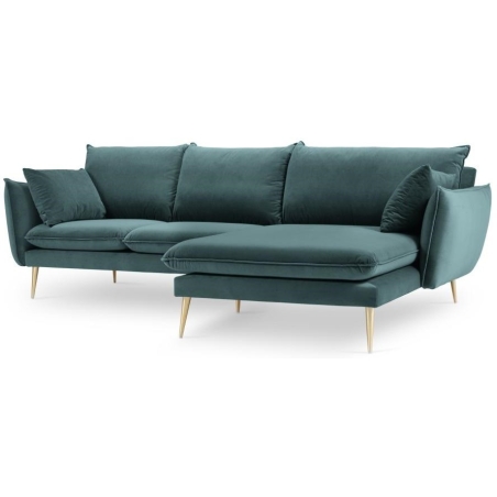 5-seater sofa bed. Elio 251/170 in velvet fabric Milo Casa