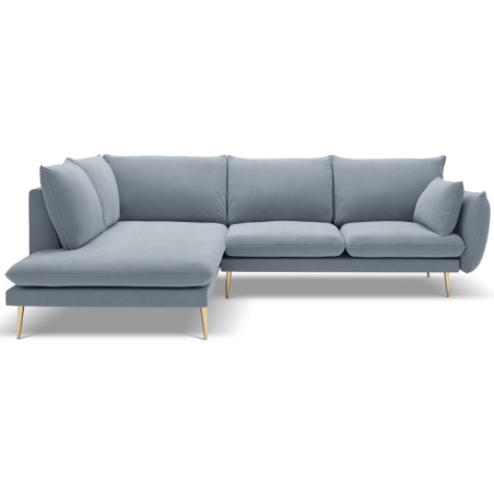 5-seater sofa bed. Elio 251/185 in Milo Casa velvet fabric